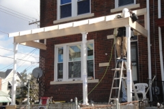 Front porch framed up