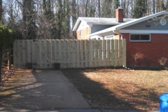 Shadowbox fence in ChevyChase Maryland