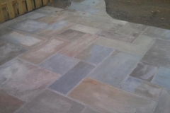 Slate patio