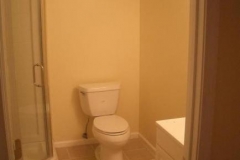 Basement Bathroom installed in Germantown Maryland