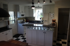 Kitchen project with granite counter