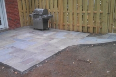 Stone patio and walkway