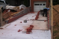 Driveway and Brick Retaining Walls Silver Spring Maryland