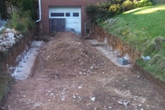 Driveway and Brick Retaining Walls Silver Spring Maryland