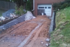 Driveway and Brick Retaining Walls Silver Spring Maryland