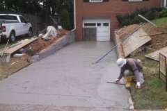 Driveway and Brick Retaining Walls Silver Spring Maryland