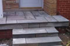 Slate Walkway, Steps, & Wrought Iron Railing in Silver Spring Maryland