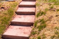 (Before) Slate Walkway, Steps, & Wrought Iron Railing in Silver Spring Maryland