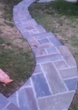 Slate Walkway, Steps, & Wrought Iron Railing in Silver Spring Maryland