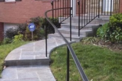 Slate Walkway, Steps, & Wrought Iron Railing in Silver Spring, Maryland