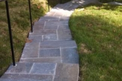 Slate Walkway, Steps, & Wrought Iron Railing in Silver Spring, Maryland