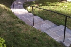 Slate Walkway, Steps, & Wrought Iron Railing in Silver Spring, Maryland