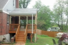 Roof Constucted over existing deck in Rosedale Maryland