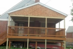 Roof Constucted over existing deck in Rosedale Maryland